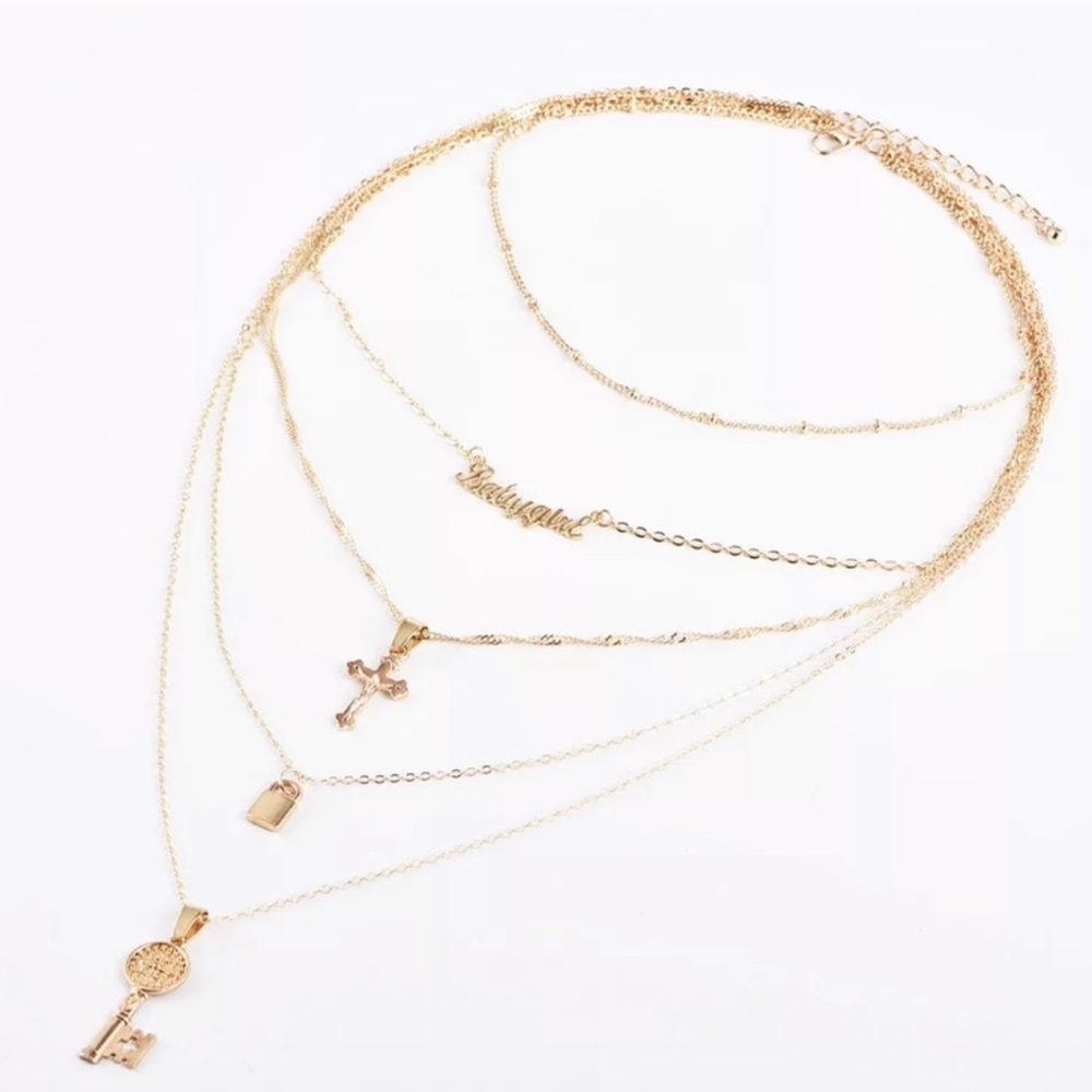 3/$30 💛 Multi Layer Pendant Necklace - Picture 5 of 6